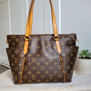 💕CLASSIC Tote Bag Discontinued LOUIS VUITTON Totally PM Monogram